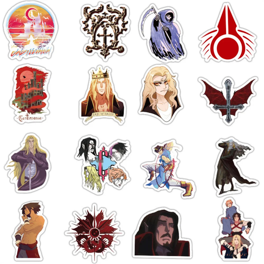 50 pieces of Japanese cartoon and anime graffiti stickers, personalized DIY diary, suitcase, laptop, phone case, planner, skateboard decoration, waterproof sticker toys