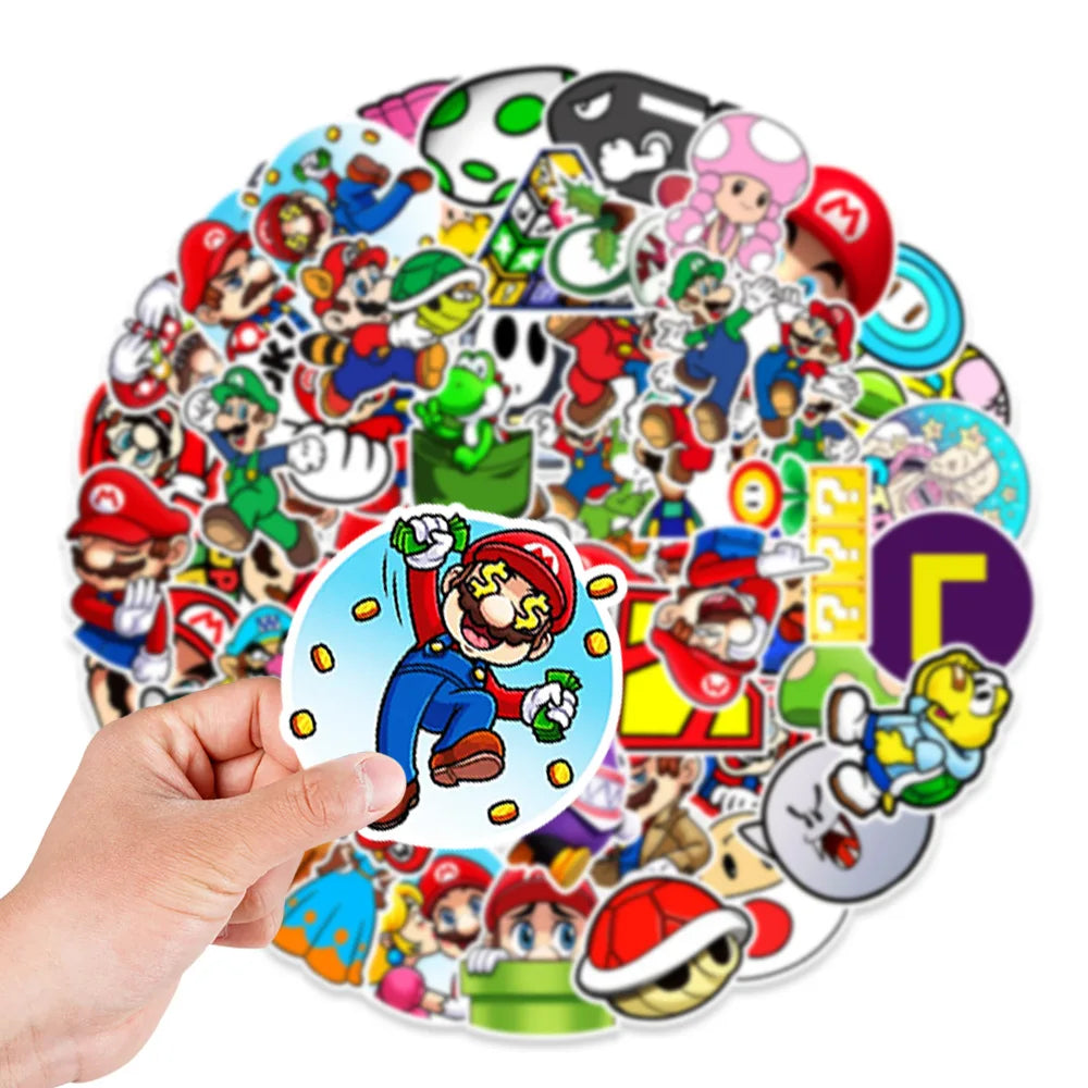 50PCS     Cartoon Graffiti Waterproof Sticker Suitcase Notebook Refrigerator Skateboard Stationery Box WaterCupHelmet