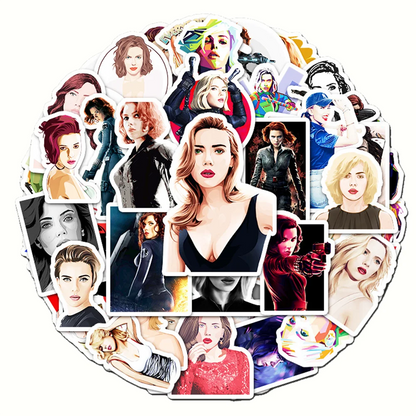 50PCS Sexy Black Widow Graffiti Waterproof Sticker Suitcase Notebook Skateboard Refrigerator Stationery BoxHelmet