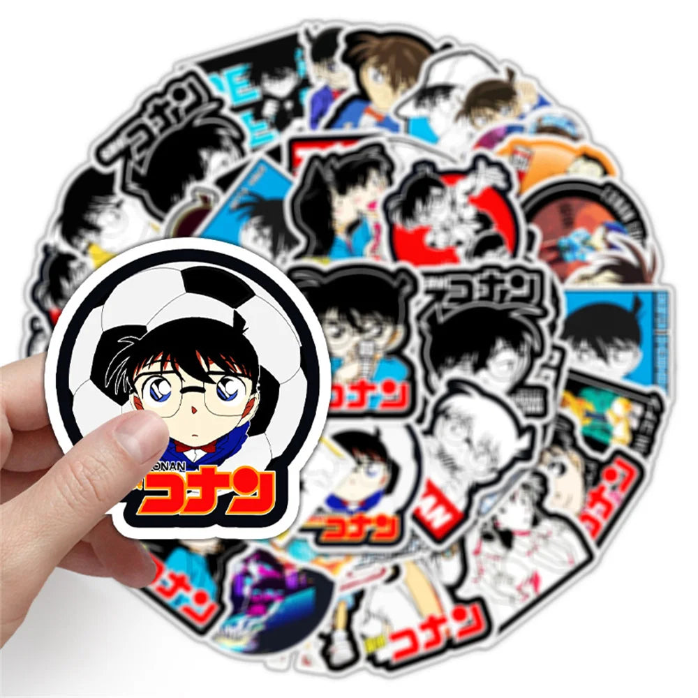 50PCS Riman Detective Conan Cartoon Graffiti Waterproof Sticker Suitcase Notebook Skateboard Refrigerator Helmet