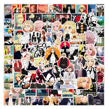50PCS New Cartoon Anime Tokyo Avengers Graffiti Decoration Suitcase Guitar Waterproof Sticker
