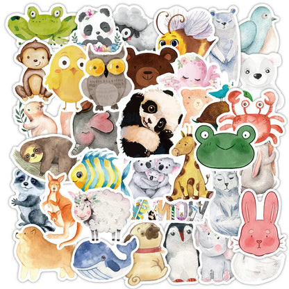 50PCS Cartoon Fresh Graffiti Laptop Guitar Motorcycle Luggage Skateboard Bike Waterproof Sticker