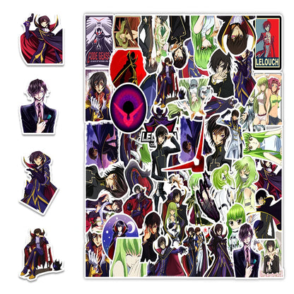 50PCS Japanese Anime Graffiti Stickers Computer Notebook Mobile Phone Water Cup Sticker Waterproof Sticker