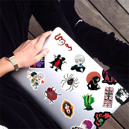 50PCS Anime Full-time Hunter Creative DIY Sticker Sticker Notebook Skateboard Guitar Bike Gift Toy Sticker