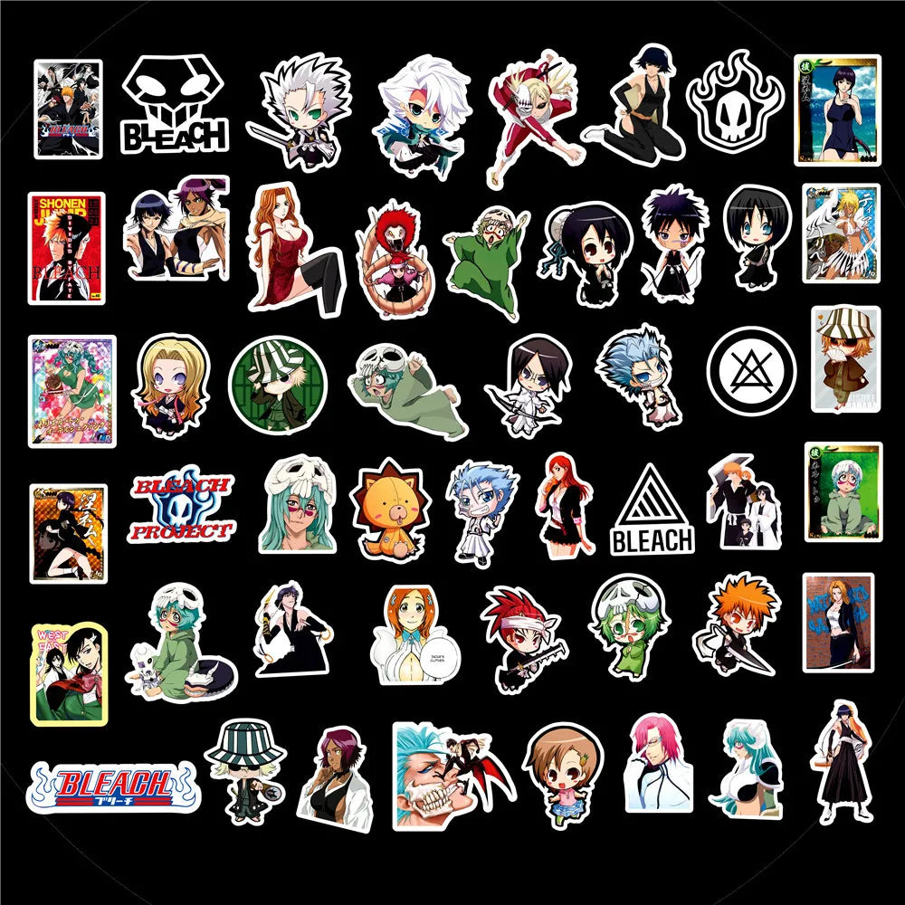 50PCS Bleach Realm Animation Graffiti Sticker Waterproof Suitcase Notebook Mobile Phone ChildrenWaterproofSticker