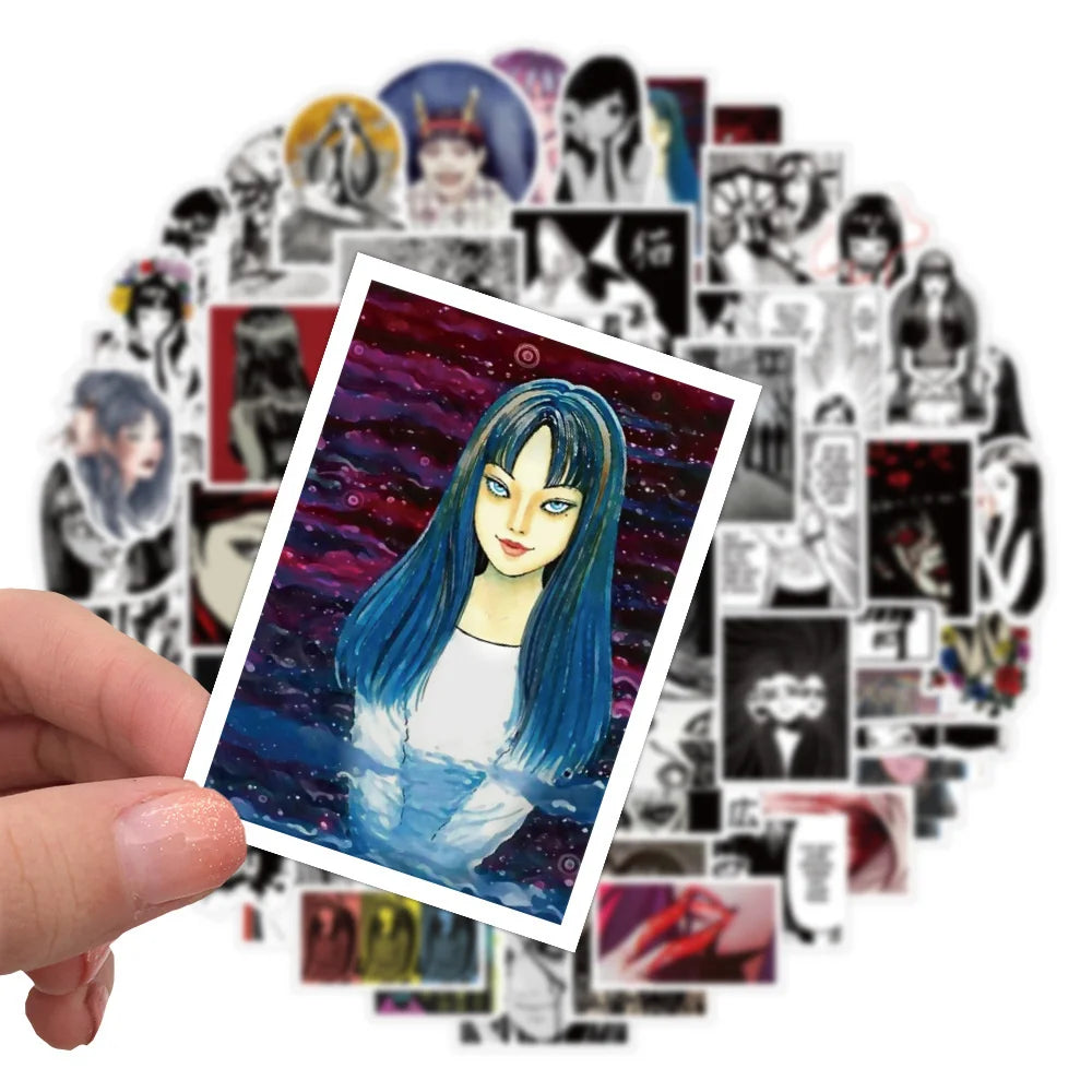 50PCS Fujiang Cartoon Anime Sticker Car Motorcycle Trolley Water Cup Ceramic Cup Waterproof Sticker