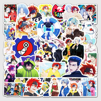 50PCS Anime Unlimited Skateboard Cartoon Graffiti Stickers Laptop Luggage Car Guitar Decoration Stickers