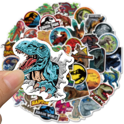 50PCS Classic Movie Jurassic Park Graffiti Luggage Laptop Motorcycle Mobile Phone Water Cup Sticker