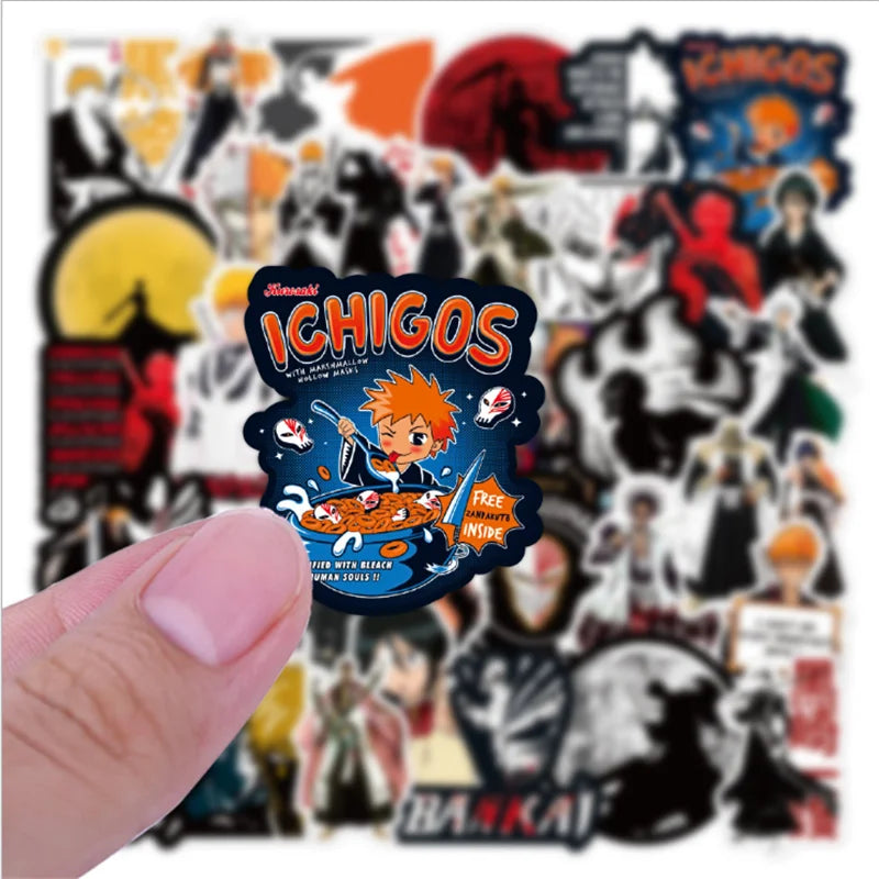 50 pieces of Japanese cartoon and anime graffiti stickers, DIY decorative stickers, suitable for luggage, laptops and motorcycle decorative stickers