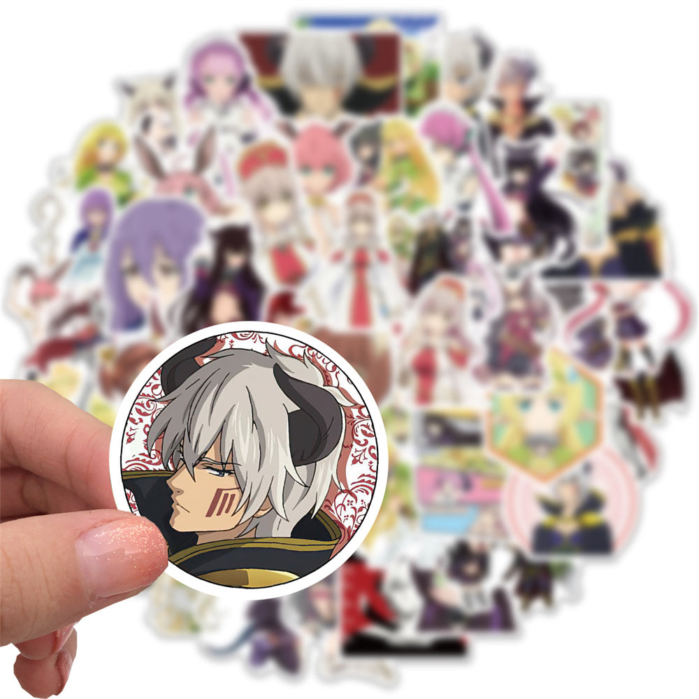 50PCS Anime Alien Girl Summoning Doodle Stickers Exquisite, Fashionable, Creative DIY Journal Decorations Suitable for Mugs, Helmets, Skateboards, and Stationery Cases