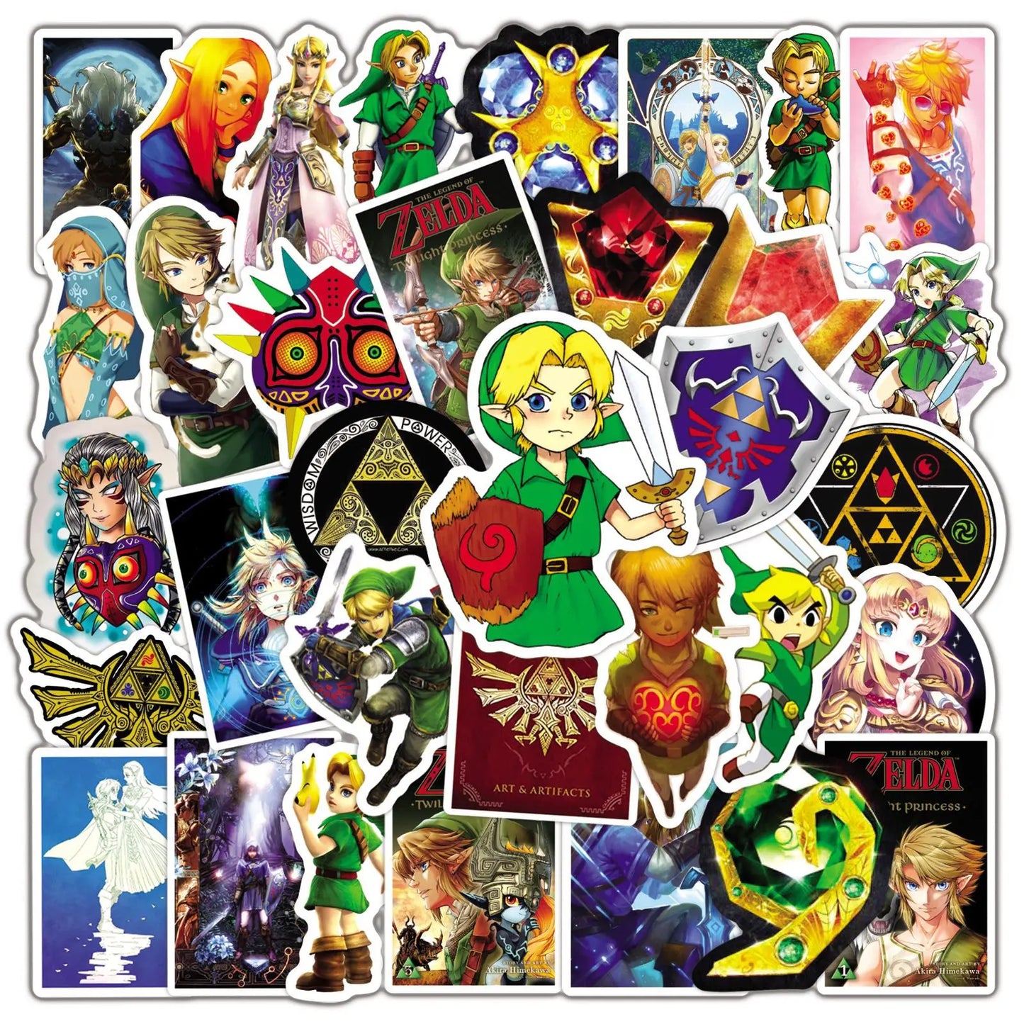 50PCS Zelda Legend Graffiti Waterproof Sticker Suitcase Notebook Refrigerator Skateboard Stationery Box Water Cup