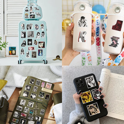 50PCS Fujiang Cartoon Anime Sticker Car Motorcycle Trolley Water Cup Ceramic Cup Waterproof Sticker