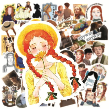 50PCS Small Annie Inspirational American Drama Creative Cartoon Graffiti Waterproof StickerSuitcaseNotebookHelmet