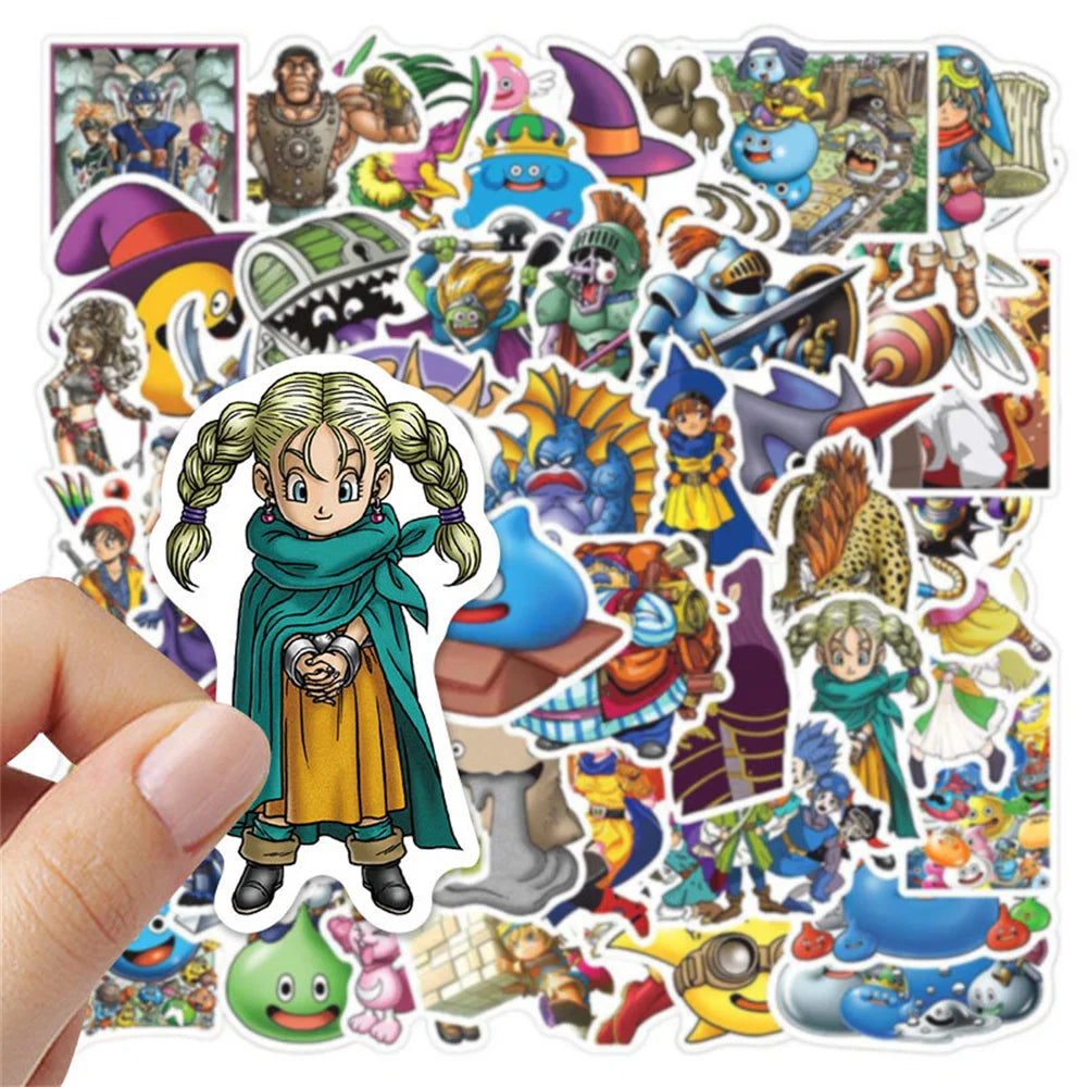 50PCS Game Brave Dragon Cartoon Graffiti Waterproof Sticker Suitcase Notebook SkateboardStationeryBoxRefrigerator