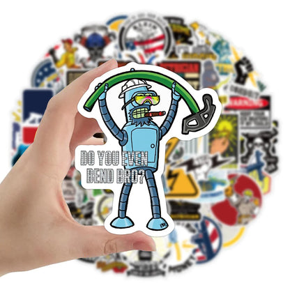 50PCS New Electrician Series Graffiti Stickers Waterproof Luggage Laptop Scooter Water Cup Stickers
