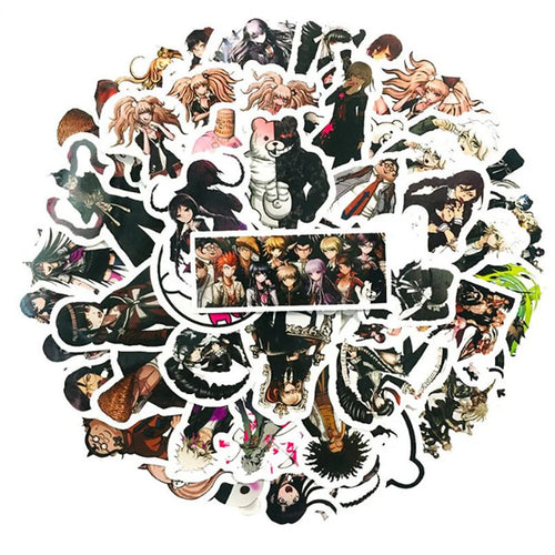 50PCS Cartoon Japanese Anime Character Diary Book Graffiti Mobile Phone Case Decoration Waterproof Sticker Toy