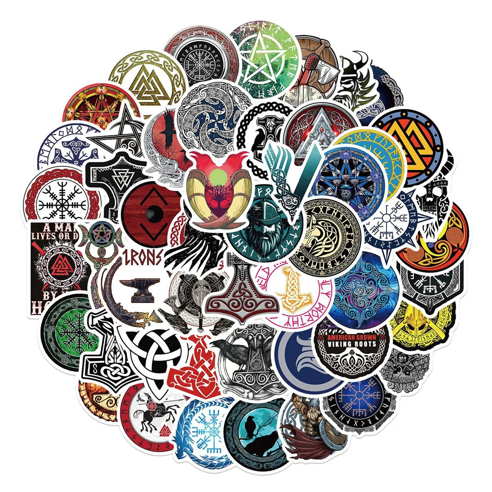 50PCS Cartoon Totem Popular Waterproof Graffiti Sticker Suitcase Notebook Mobile Phone Refrigerator Water Cup Helmet