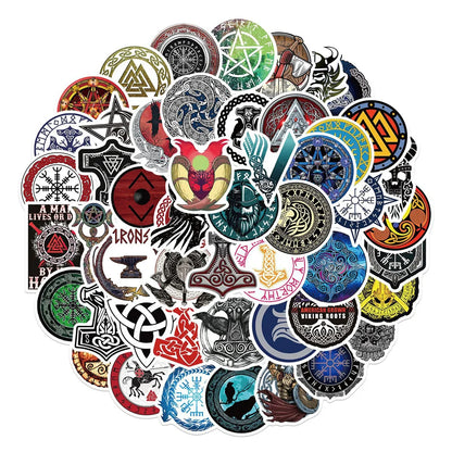 50PCS Cartoon Totem Popular Waterproof Graffiti Sticker Suitcase Notebook Mobile Phone Refrigerator Water Cup Helmet