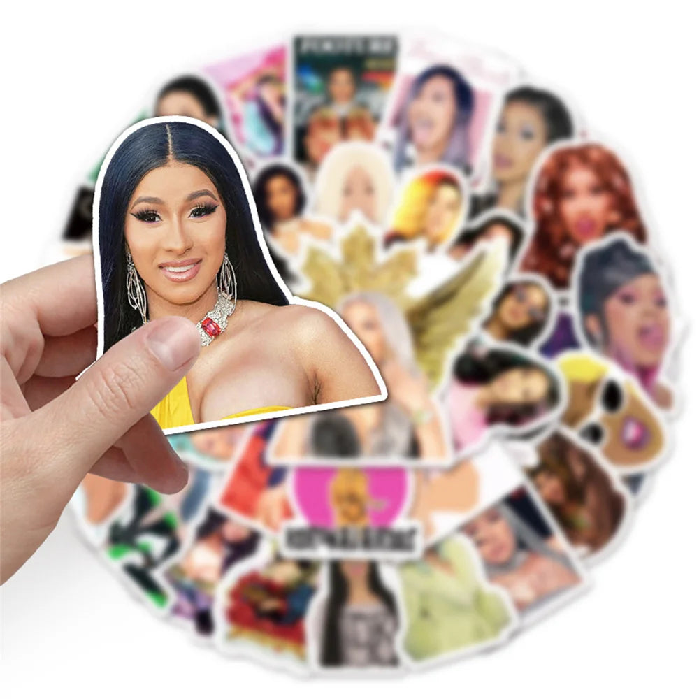 50PCS Cadibi Sexy Beauty Personality Graffiti Waterproof Sticker Suitcase Notebook Refrigerator Helmet Water Cup