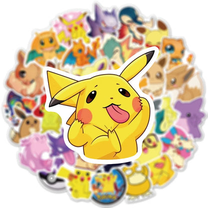 50PCS Pet Elf Animation Graffiti Sticker Waterproof Car Guitar Helmet Notebook Refrigerator Skateboard Water Cup