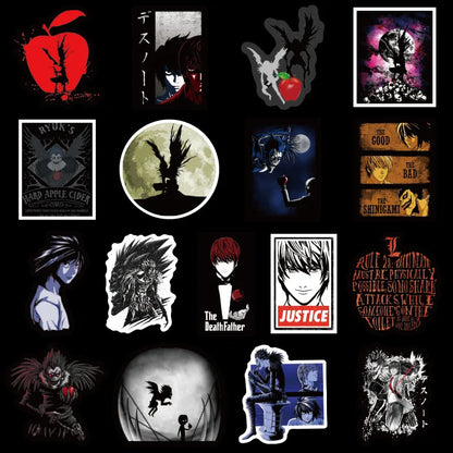 50PCS Death Note Cartoon Anime Graffiti Stickers Computer Mobile Phone Luggage Waterproof Stickers