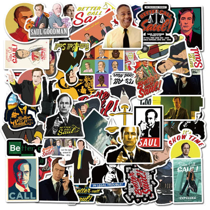 50PCS American Classic Drama Humor Lawyer Character Graffiti Car Refrigerator Helmet Trunk Stickers