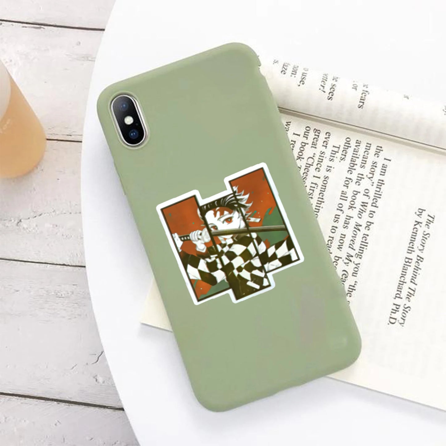 50PCS Cartoon Anime Ghost Slayer Graffiti Sticker Skateboard Trolley Case Laptop Children Gift PVC Sticker