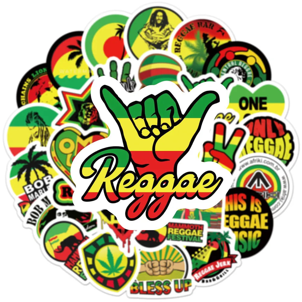 50PCS Personality Color Graffiti Laptop Guitar Motorcycle Luggage Skateboard Bike Waterproof Stickers