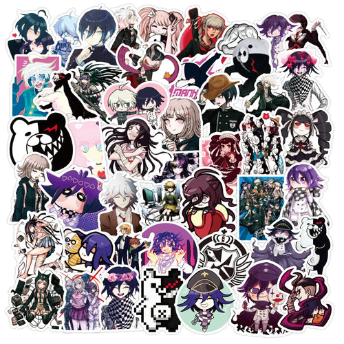 50PCS cartoon non-repetitive Japanese anime character decorative style graffiti stickers, personalized, fashionable and creative DIY exquisite decorative decal cups, helmets, skateboard popular sticker toys