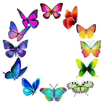 50PCS cartoon color symphony butterfly graffiti stickers, personalized DIY skateboard guitar graffiti diary suitcase decoration waterproof sticker toys