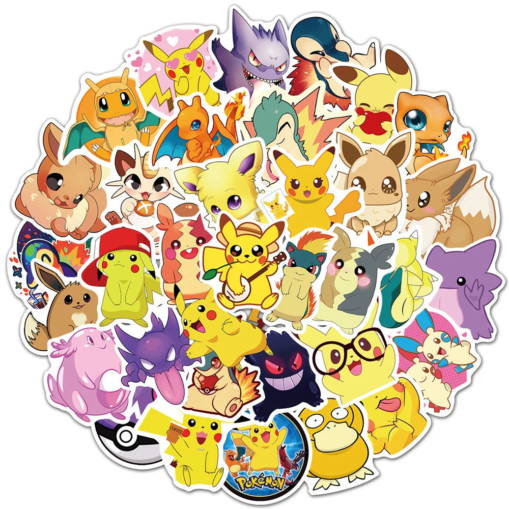 50PCS Pet Elf Animation Graffiti Sticker Waterproof Car Guitar Helmet Notebook Refrigerator Skateboard Water Cup