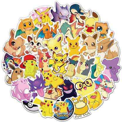 50PCS Pet Elf Animation Graffiti Sticker Waterproof Car Guitar Helmet Notebook Refrigerator Skateboard Water Cup