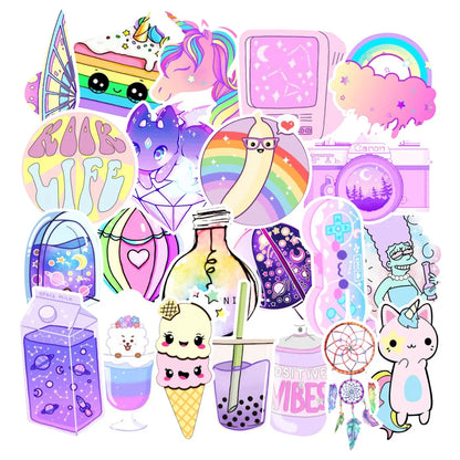 50PCS Zhang Xiaoqing Fresh Graffiti Stickers Refrigerator Notebook Water Cup Mobile Phone Stickers