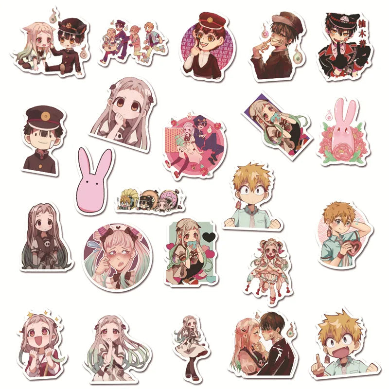 50PCS Earth-bound Teenager Hanako-Jun Anime Sticker Graffiti Luggage Trolley Case Notebook Cup Waterproof Car Sticker