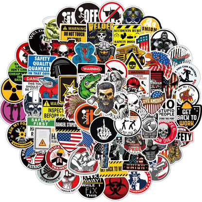 50PCS Classic LOGO Skateboard Graffiti Laptop Guitar Motorcycle Luggage Skateboard Bike Waterproof Sticker