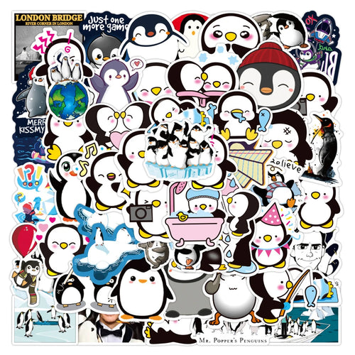 50PCS  American Drama Mr. Pop’s Penguin Graffiti Sticker Motorcycle Luggage Notebook Scooter Sticker