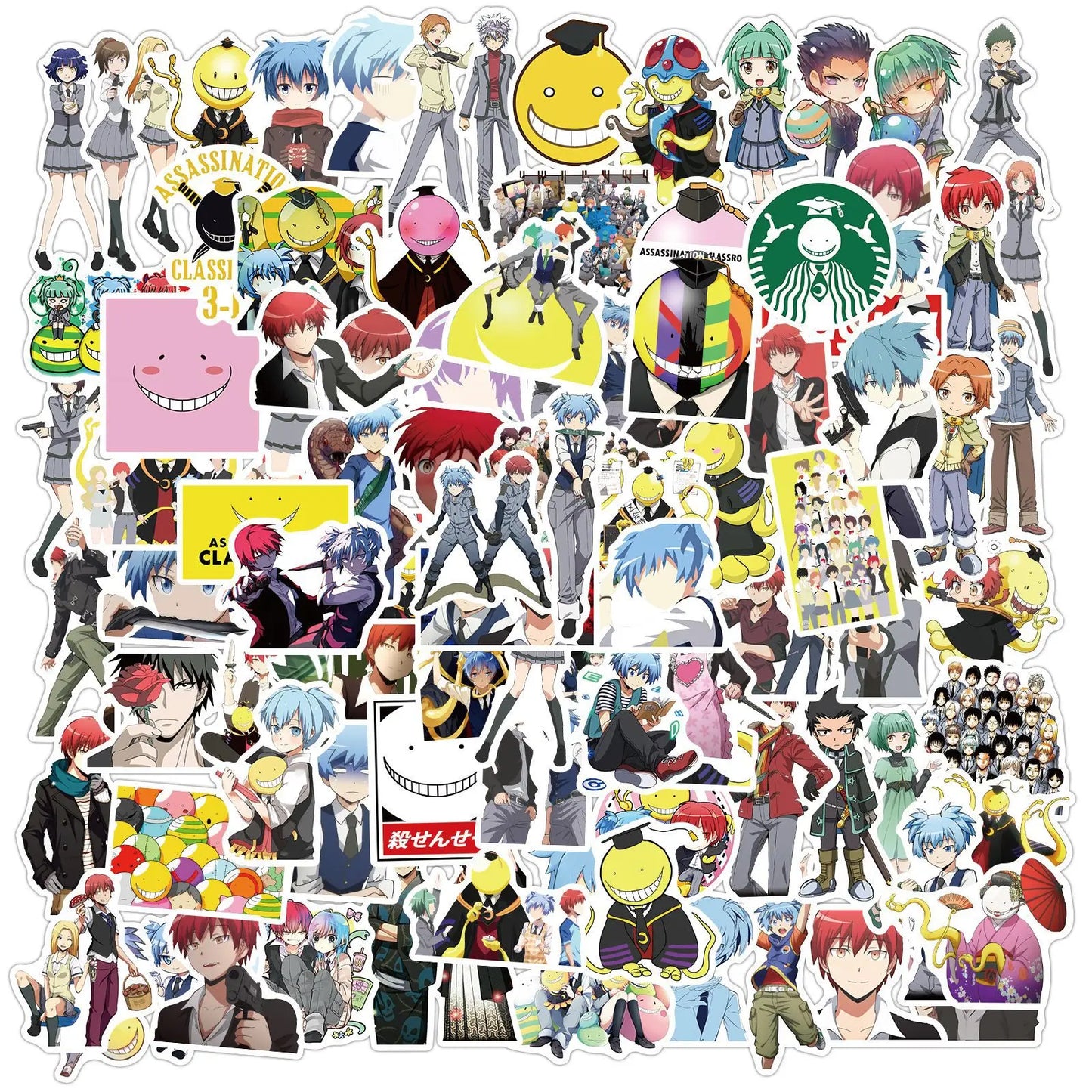 50PCS Animation Assassination Classroom Graffiti Waterproof Sticker Suitcase Notebook Mobile Phone WaterCupHelmet