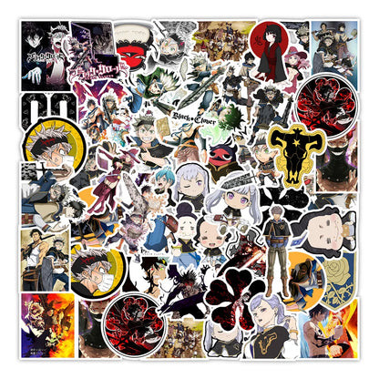 50PCS Anime Black Clover Sticker Computer Notebook Mobile Phone Water Cup Sticker Waterproof Sticker