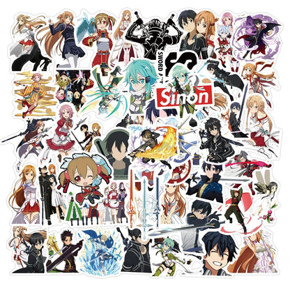 50PCS New Animation Sword Shenyu Graffiti Waterproof Sticker Suitcase Notebook Refrigerator Skateboard Water Cup
