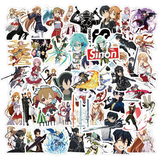 50PCS New Animation Sword Shenyu Graffiti Waterproof Sticker Suitcase Notebook Refrigerator Skateboard Water Cup