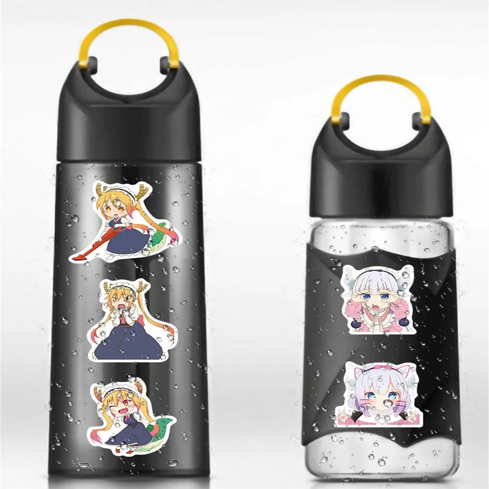 50PCS Cartoon Anime Kobayashi's Dragon Maid Graffiti Laptop Skateboard Guitar Fridge Waterproof Sticker