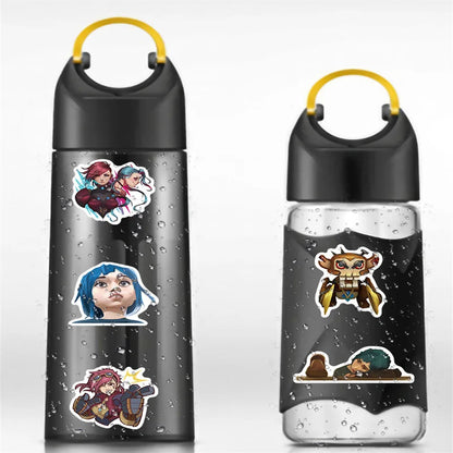 50PCS League of Legends Two Cities Battle Graffiti Stickers Luggage Notebook Handbook DIY Waterproof Sticker Toy