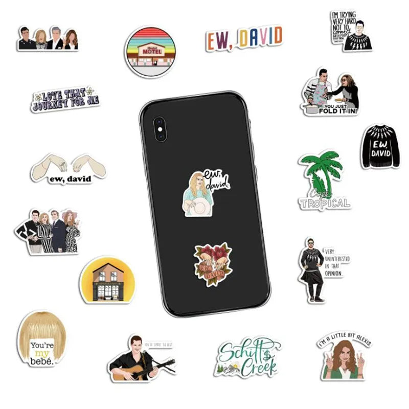 50PCS Hot American TV Series The Rich And Poor Road Cartoon Graffiti Suitcase Skateboard Waterproof Stickers