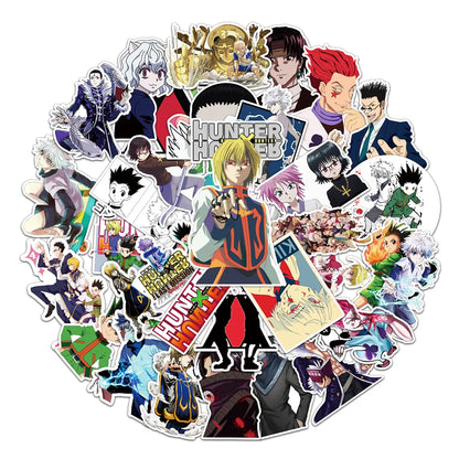 50pcs New Animation Cartoon Hunter Graffiti Suitcase Notebook Waterproof Sticker
