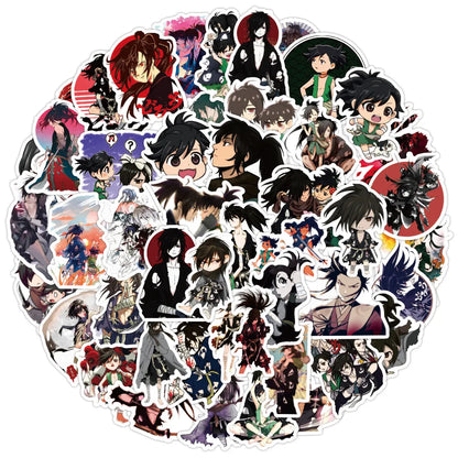 50PCS Cartoon Riman Dororo Graffiti Waterproof Sticker Suitcase Notebook Refrigerator Skateboard Water Cup Helmet