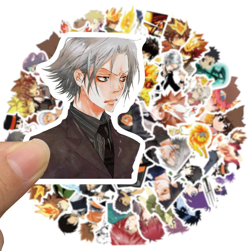 50PCS cartoon and anime family teacher character series decorative style graffiti stickers, personalized, fashionable and creative DIY exquisite decorative decals suitable for cups, helmets, skateboards and popular sticker toys