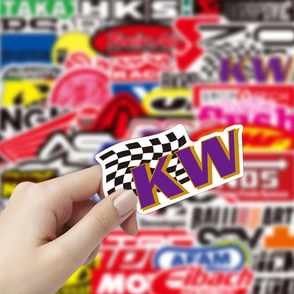 50PCS Racing Motorcycle JDM Graffiti Sticker Waterproof Notebook Water Cup Car Children's Refrigerator Custom