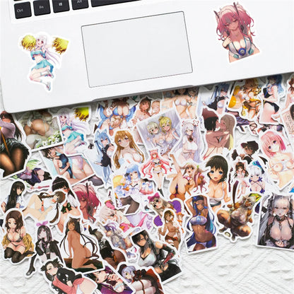 50PCS Waifu Beautiful Legs Sexy Girly Graffiti Stickers Luggage Laptop Suitcase Gift Cute Anime PVC Stickers