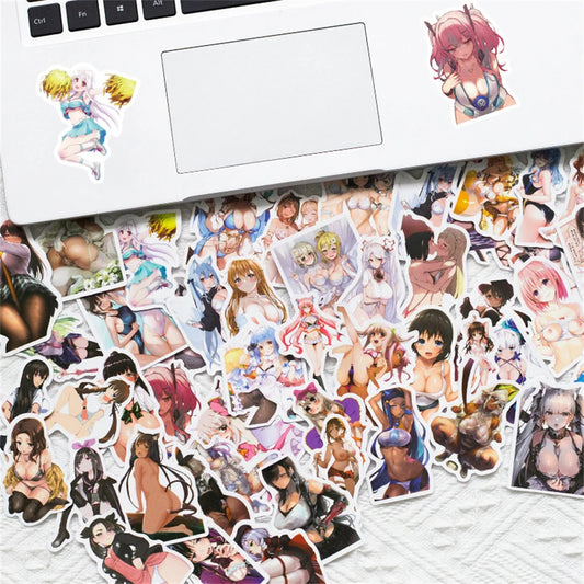 50PCS Waifu Beautiful Legs Sexy Girly Graffiti Stickers Luggage Laptop Suitcase Gift Cute Anime PVC Stickers