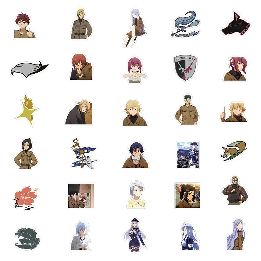 50PCS   Animation 86 Eighty Six-86: Nonexistent Theater Personalized Graffiti Waterproof StickerStationeryBoxHelmet